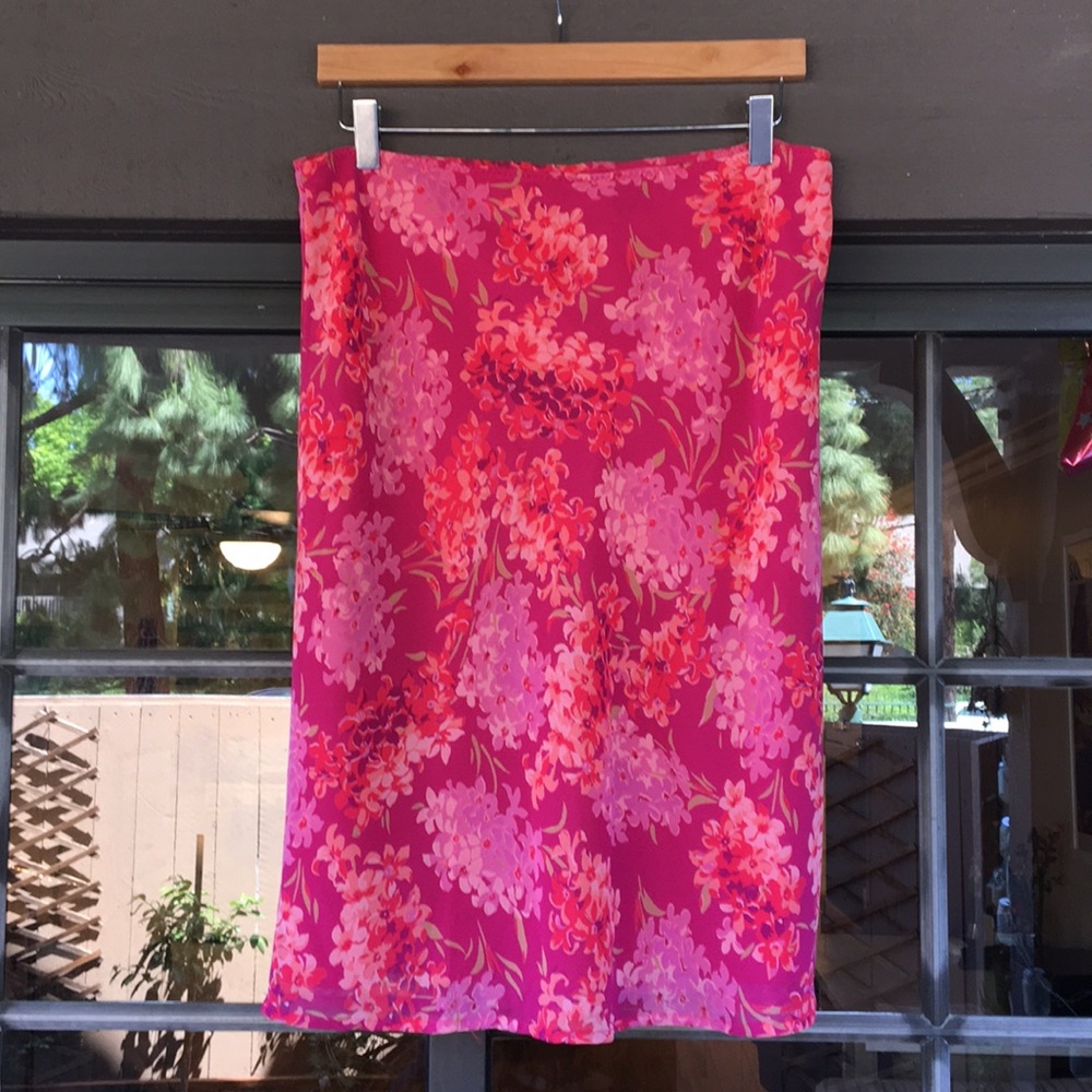 Express Flower Print Skirt